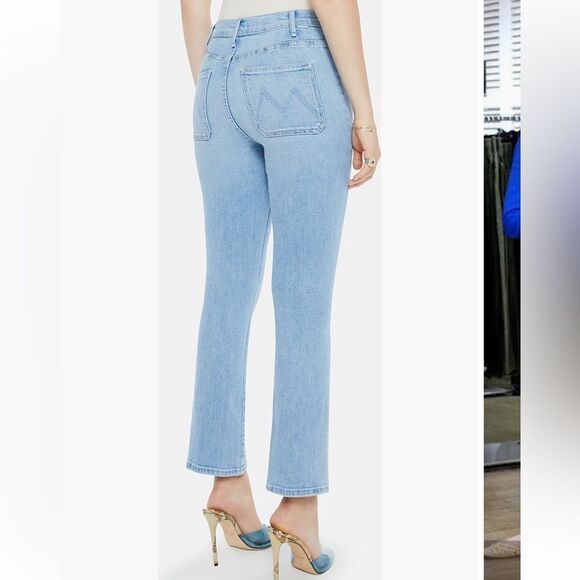 MOTHER Hustler Patch Pocket Ankle Jeans Tune in Tune out size 32 NEW - Picture 3 of 14